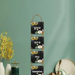 ROMEE Multicoloured Wooden Wall Hanging image 1