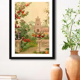 999Store Green & Black Printed Framed Wall Art image 1