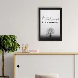 eCraftIndia Black & Grey Motivational Quotes Printed Matt Texture UV Art Painting-picture-18