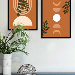 Art Street Set Of 2 Brown Bohemian Wall Art-picture-11
