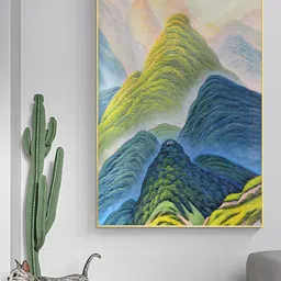 Art Street Blue & Green Mountain Wall Art-image-15