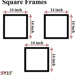 PnF Yellow & Blue 3Pcs Wooden Floral And Botanical Wall Paintings image 2