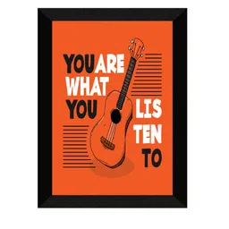 SAF Black & Red Motivational Painted UV Textured Framed Wall Art image 2