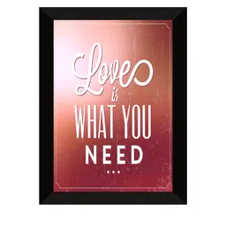SAF Black & Red Motivational Painted UV Textured Framed Wall Art image 2