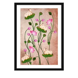 999Store Rust Colored & Black Painting Framed Wall Art image 2