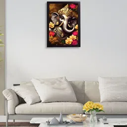 RANDOM Grey & Red Religious Painting Wall Art image 2