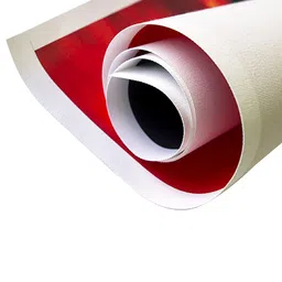 SAF Red & Green Abstract Flower Painted Wall Art image 3