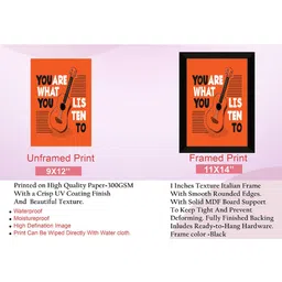 SAF Black & Red Motivational Painted UV Textured Framed Wall Art image 3