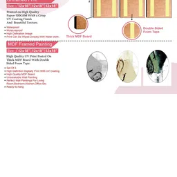 SAF White & Black 3 Pieces Abstract Wall Art Painting image 3