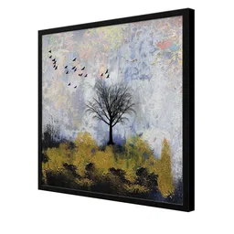 999Store Grey & Green Painting Framed Wall Art image 3