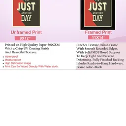 SAF Black & Red Motivational Printed Framed Wall Art image 3