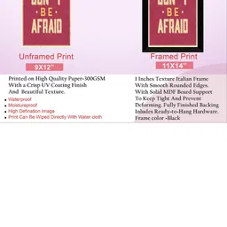 SAF Black & Maroon Motivational Painted UV Textured Framed Wall Art image 3