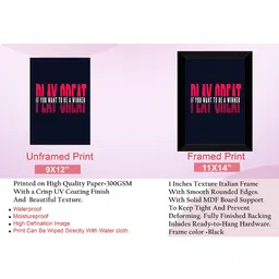 SAF Blue & Pink Motivational Printed Premium MDF Framed UV Textured Wall Art image 3