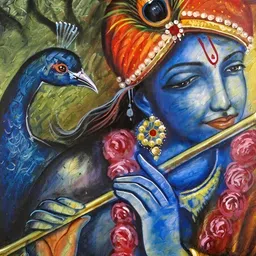 Wallpics Blue & Yellow Religious Wall Poster image 3