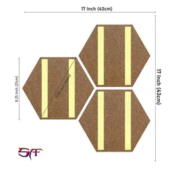 SAF Black & White 3 Pieces Cartoon Printed UV Textured Wall Painting image 3