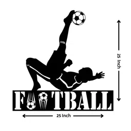 ARTROOMS Black Football Metal Wall Decor image 3