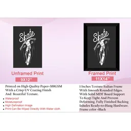 SAF Grey & White Motivational Painted Framed Wall Art image 3