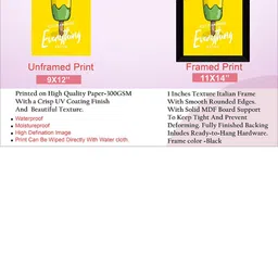 SAF Black & Yellow Motivational Painted UV Textured Framed Wall Art image 3