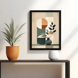 RANDOM Green & Yellow Floral & Botanical Painting Wall Art image 3