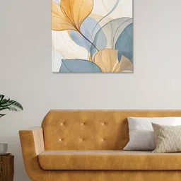 RANDOM Grey & Beige Canvas Floral and Botanical Wall Art image 3