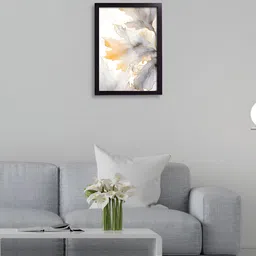 RANDOM White & Gold Toned Floral & Botanical Painting Wall Art image 3