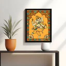 RANDOM Yellow & Red Religious Painting Wall Art image 3