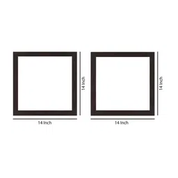 WENS Set Of 2 Brown Scandinavian Wall Art image 3