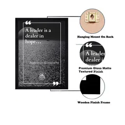 Gallery99 Black Motivational Quote Texture Paper Wall Art image 4