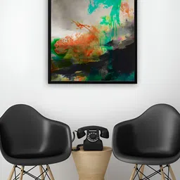 999Store Black & Grey Canvas Abstract Wall Painting image 4