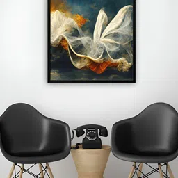 999Store Blue & White Canvas Abstract Painting Wall Art image 4