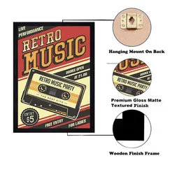 Gallery99 Red & Black Tirupati Balaji Printed Framed Wall Art image 4