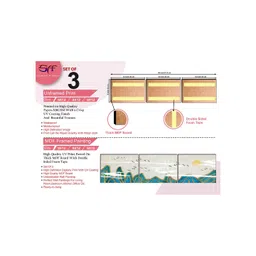 SAF White & Green 3 Pieces Modern Art Abstract Painting Wall Arts image 4