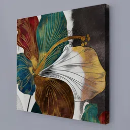 RANDOM Green & Brown Canvas Floral and Botanical Wall Art image 4