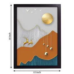 RANDOM White & Blue Abstract Painting Wall Art image 4