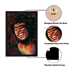 Gallery99 Brown & Beige Modern Art Framed Wall Art image 4