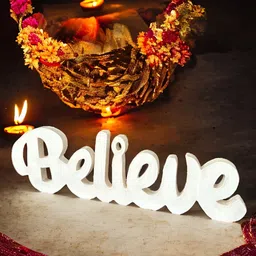 BS AMOR White Wooden Abstract Table Top Photographs image 5