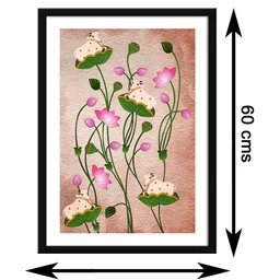 999Store Rust Colored & Black Painting Framed Wall Art image 5