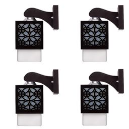 Gojeeva Black Wood Square Shaped Wall Lamp-picture-22