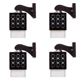 Gojeeva Black Wood Square Shaped Wall Lamp-picture-43