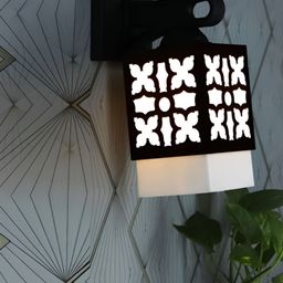 Gojeeva Black Wood Square Shaped Wall Lamp-picture-39