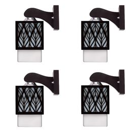 Gojeeva Black Wood Square Shaped Wall Lamp-picture-48