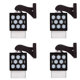Gojeeva Black Wood Square Shaped Wall Lamp-picture-18