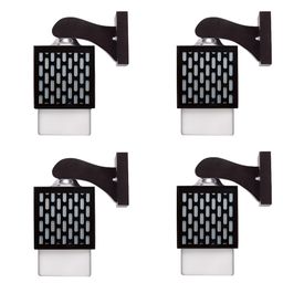 Gojeeva Black Wood Square Shaped Wall Lamp-picture-13