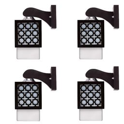 Gojeeva Black Wood Square Shaped Wall Lamp-picture-45