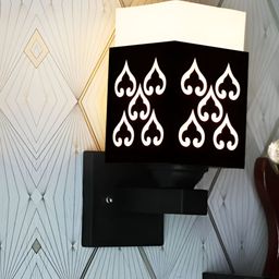 Gojeeva Black Wood Square Shaped Wall Lamp-picture-37