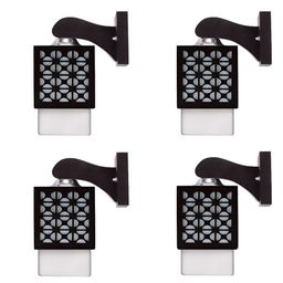 Gojeeva Black Wood Square Shaped Wall Lamp-picture-44