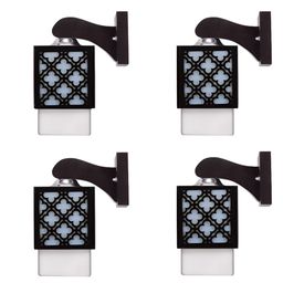Gojeeva Black Wood Square Shaped Wall Lamp-picture-12
