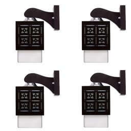 Gojeeva Black Wood Square Shaped Wall Lamp-picture-17