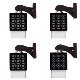 Gojeeva Black Wood Square Shaped Wall Lamp-picture-38