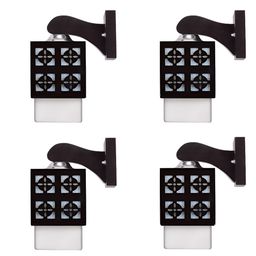 Gojeeva Black Wood Square Shaped Wall Lamp-picture-30
